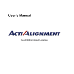 ActivAlignment User`s Manual
