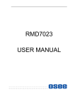 RMD 7023 User Manual - CDM Technologies and Solutions Pvt. Ltd.