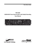 FSD-8240 User Manual