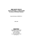MagTek Mini MICR User Manual
