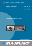 Blaupunkt Memphis MP66 User Guide Manual - CaRadio