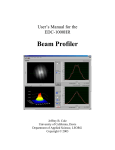 User`s Manual for the Beam Profiler - leorg