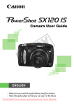 Canon PowerShot SX120 IS User Guide Manual pdf