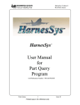 HarnesSysTM User Manual for Part Query Program