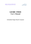 GESBC-9302E User`s Manual