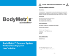 BodyMetrix™ Personal System User`s Guide