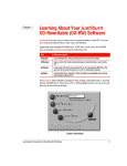 Learning About Your just!burn CD-Rewritable (CD-RW) Software