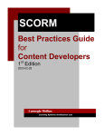 SCORM Best Practices Guide for Content Developers 1st Edition