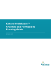 Kaltura MediaSpace Channels and Permissions Planning Guide