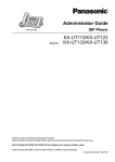 Panasonic KX-UT113X User Guide