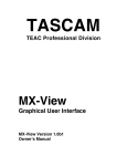 MX-View Owner`s Manual Version 1.0b1