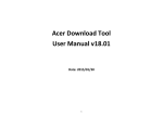 Acer Tool User Manual v18.01
