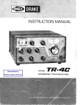 Drake TR-4C User manual