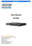 User Manual XX-32G - ProfiTAP Netzwerk TAPs