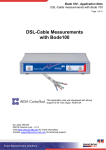 Appnote DSL Cable measurements