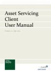 Asset Servicing Client User Manual