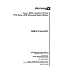 Series IP236 Industrial I/O Pack User`s Manual