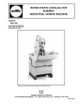 REPAIR PARTS CATALOG FOR SUNNEN® INDUSTRIAL HONING