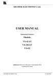 User Manual for Mechanical Switchers - AV