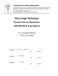 Very Large Telescope Paranal Science Operations VIRCAM