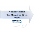 Virtual Terminal User Manual for Direct Users