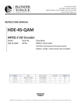 HDE-4S-QAM User Manual