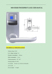 6000 series fingerprint lock user manual technical