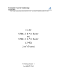 CATC USB 2.0 4/8 port Tester User`s Manual