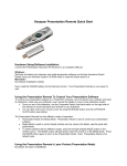 Keyspan Presentation Remote Quick Start