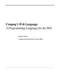 Compaq`s Web Language A Programming Language for the Web