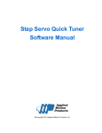 Step Servo Quick Tuner Software Manual