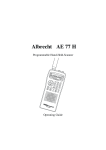 Albrecht_AE77H VHF-UHF Scanner_Manual