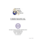 ADVS-1 User Manual - International Sound Corporation