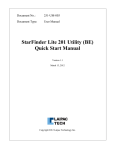 StarFinder Lite 201 Utility (BE) Quick Start Manual