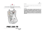 SMC PME 500 TR Manual - Test and Measurement Hire Ltd