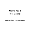 Marine-Pac 3 User Manual