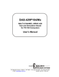 DAS-429P104/Mx User`s Manual, Rev A