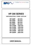 XT300P SERIES USER MANUAL