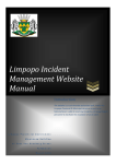 Limpopo Incident Management Website Manual