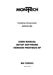 user manual setup software version profibus dp ba