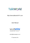 http://www.talkworld141.com User Manual