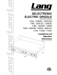 Selectronic Electric Griddle Commercial & Marine