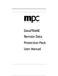 DataFRAME Remote Data Protection Pack User Manual
