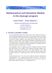 Mathematical and Simulation Models in the AnyLogic program