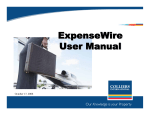 ExpenseWire User Manual