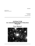 EXTRACTOR An Astronomical Source Detection Program