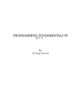 PROGRAMMING FUNDAMENTALS IN C++