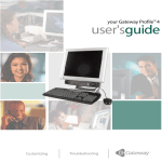 Your Gateway Profile 4 user`s guide