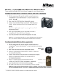 Mounting a Coolpix 5000 onto a Microscope Reference Sheet