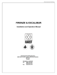 FIRENZE & EXCALIBUR Installation and Operation Manual